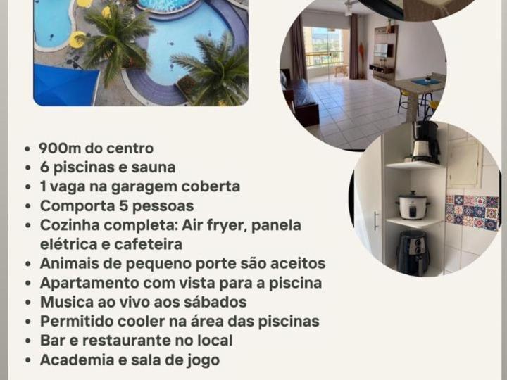Jardins das Thermas - Caldas Novas Vista para piscina Exterior foto